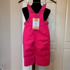 NWT Cat & Jack Pink Overall Snow Bib for Babies 18 Mos
